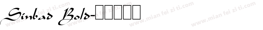 Sinbad Bold字体转换